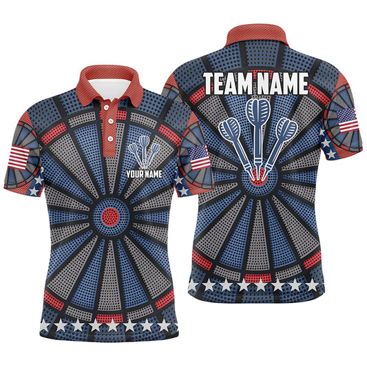 Personalized Dart Board All Over Print Mens Darts Polo Shirt Custom Dart Jerseys For Men LDT1046