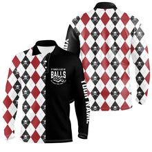 Load image into Gallery viewer, It Takes A Lot Of Balls Mens Skull Argyle Golf Polo Shirt Golf Shirts For Men Golfing Gifts LDT0608