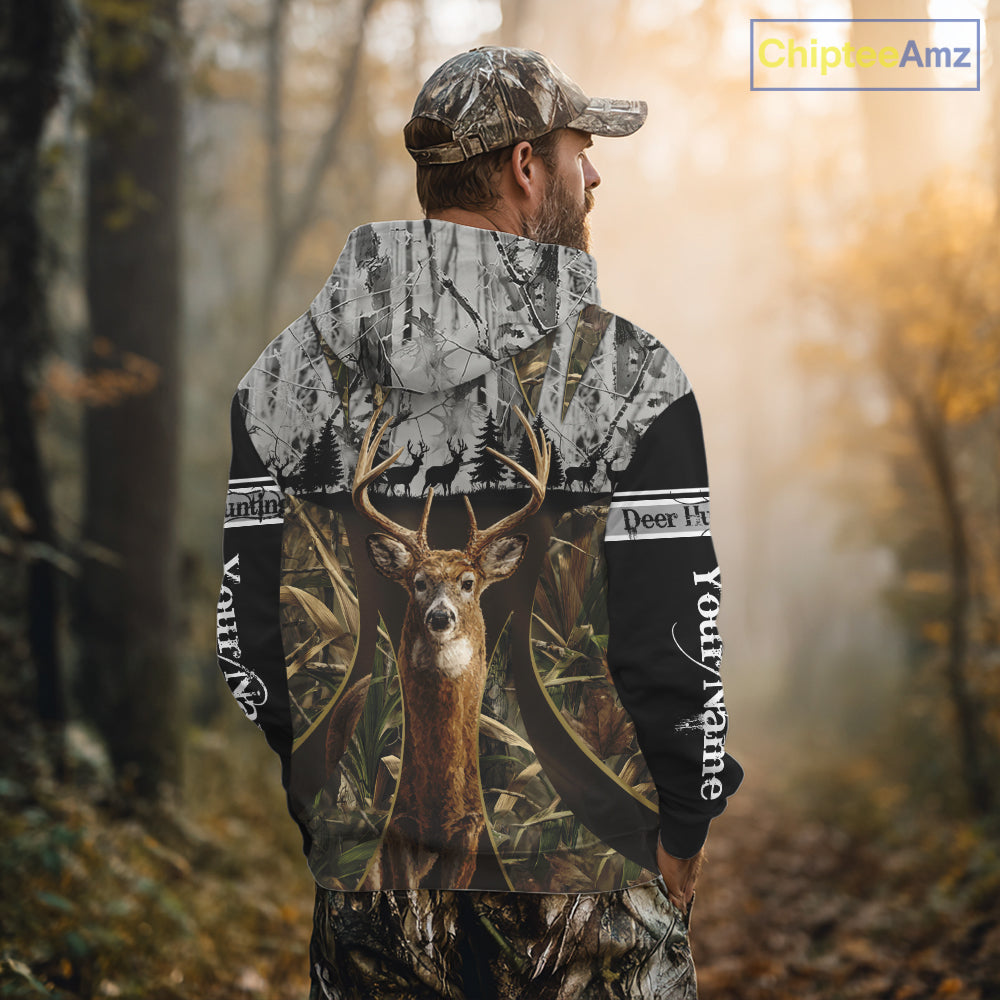Best Custom Camouflage Deer Hunting Shirts for Men, Hunter Clothes, Gifts for Hunter NBT55