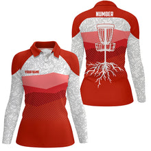 Load image into Gallery viewer, Red Mountains Golf Course Disc Polo Shirt Custom Disc Golf Shirts For Women Cool Golf Gifts LDT0788