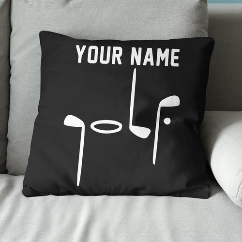 Black White Golf Clubs Customized Golf Pillow Golf Gifts For Golf Lovers LDT1083