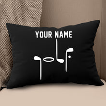 Load image into Gallery viewer, Black White Golf Clubs Customized Golf Pillow Golf Gifts For Golf Lovers LDT1083
