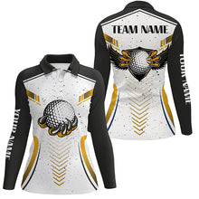 Load image into Gallery viewer, Eagle Golf Ball Custom White Grunge Golf Polo Shirt Team Golf Shirts For Women Golf Gifts LDT0716