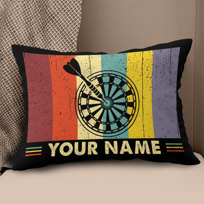 Colorful Retro Dartboard Pillow Personalized Darts Gifts For Dart Player LDT1104