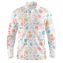 Load image into Gallery viewer, Colorful Easter Eggs &amp; Bunnies Mens Golf Polo Shirt Custom Easter Funny Golf Tops For Men Golf Gifts LDT1339