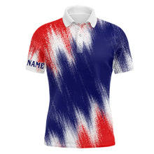 Load image into Gallery viewer, American Flag Mens Golf Polo Shirts Custom Patriotic Golf Shirts For Men Golfing Gifts LDT1344