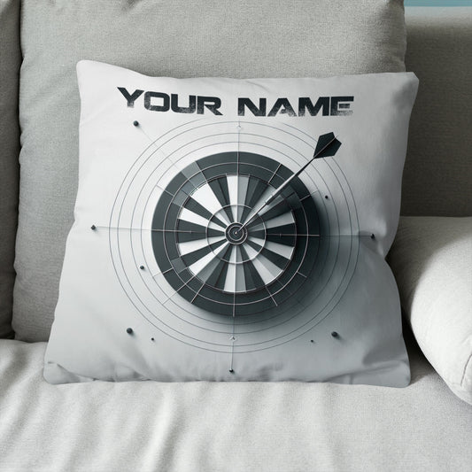 Black White Basic Darts Pillow Personalized Darts Gifts For Dart Player LDT1151