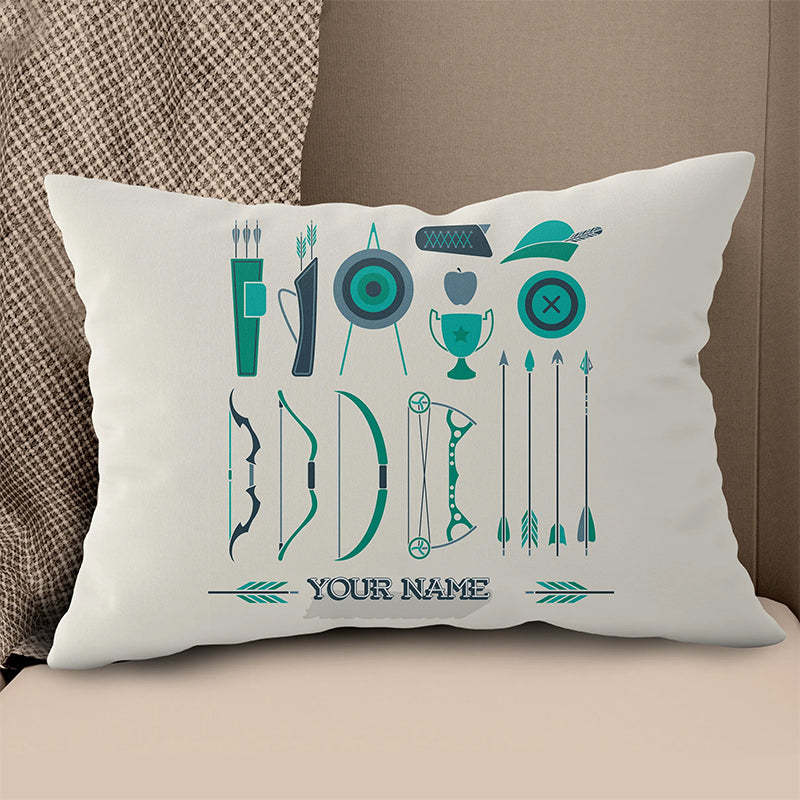 Personalized Set Archery Throw Pillow Custom Pillow Archery Gifts Ideas VHM0860