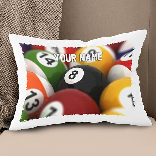 Personalized Billiard 8 Ball Pillow Custom Pillow Gifts For Pool Players VHM0843
