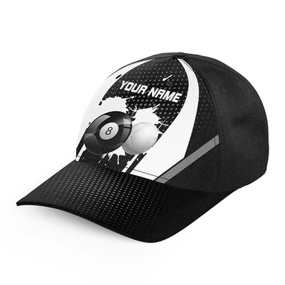 Personalized Paint 8 Ball Billiard Hats For Pool Player, Top Hat Billiards Custom Billiard Gift Ideas VHM1087