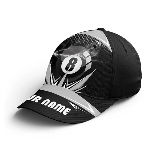 Personalized Billiard 8 Ball Pool Thunder 3D Billiards Hat Cap For Men And Women, Top Hat Billiards VHM0416