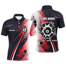 Load image into Gallery viewer, Personalized 8 Ball Billiards Shirts For Men Custom 8 Ball Pool Jerseys Mens Billiard Shirts VHM1181