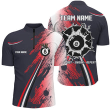 Load image into Gallery viewer, Personalized 8 Ball Billiards Shirts For Men Custom 8 Ball Pool Jerseys Mens Billiard Shirts VHM1181