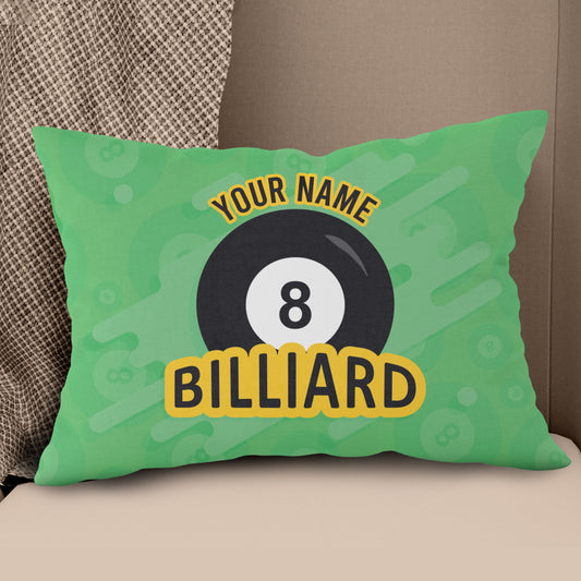 Personalized Green 8 Ball Billiards Pillow Custom Gifts For Pool Players VHM0844