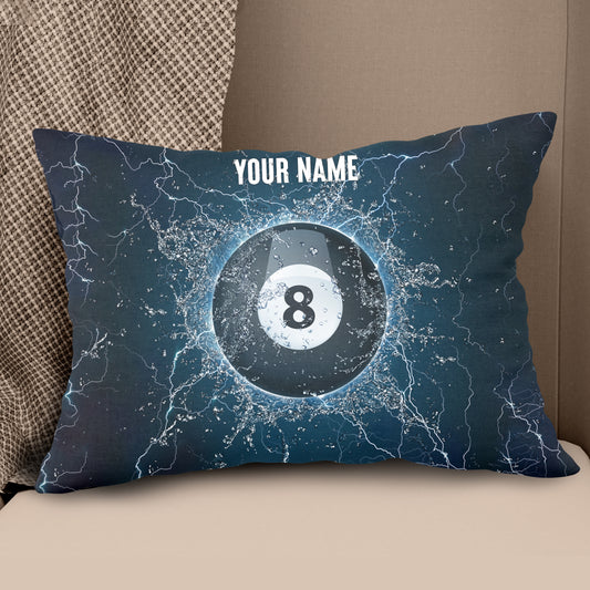 Personalized Water 8 Ball Billiard Pillow Custom Pillow Billiards Gifts VHM0891