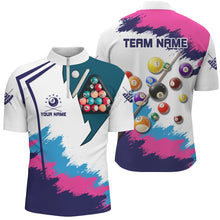 Load image into Gallery viewer, Personalized Colorful Billiard Shirts For Men Custom 3D Pool Balls Billiard 8 Ball Team Jerseys VHM1185