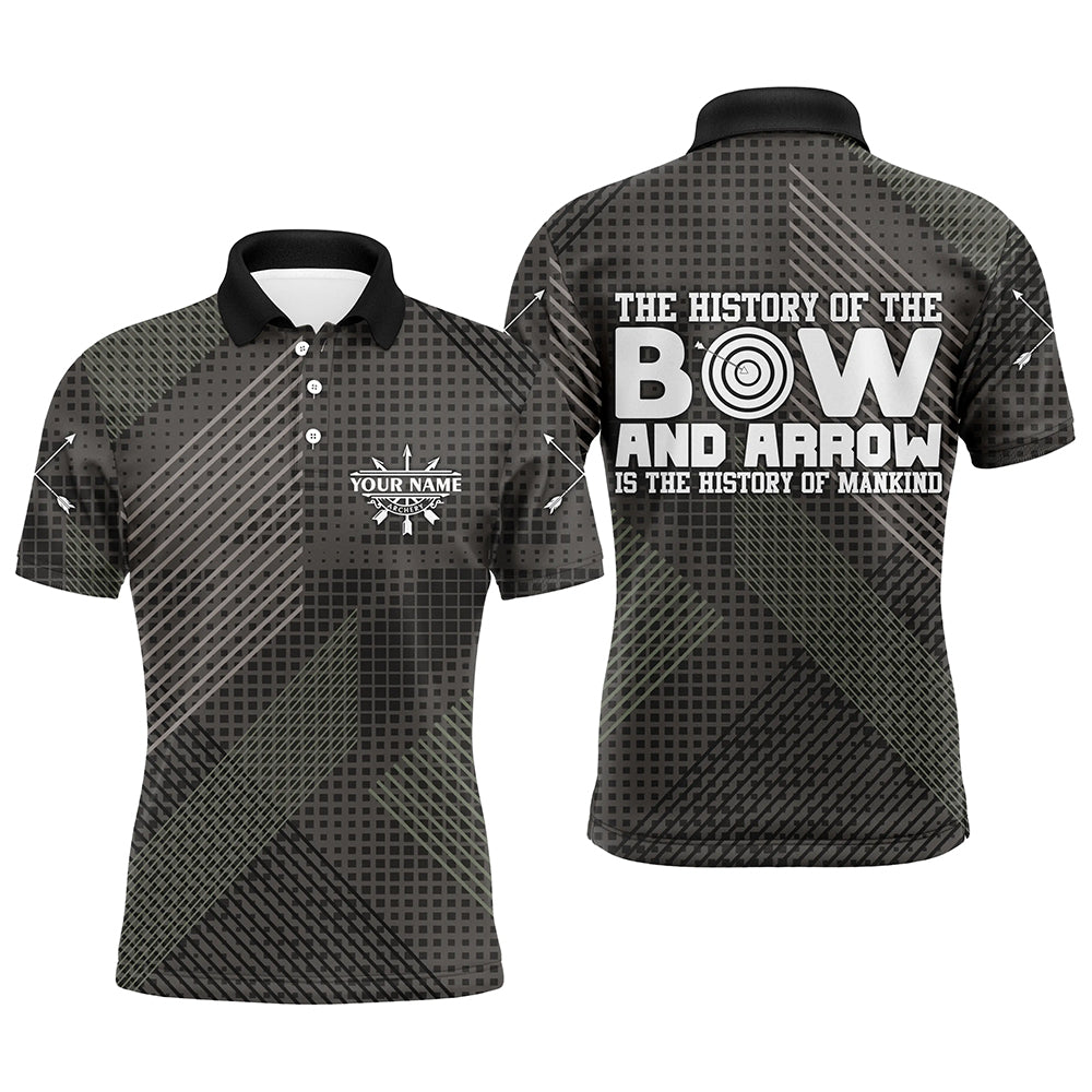 Personalized History Of Bow And Arrow Archery Polo Shirts For Men, Custom Arrows Archery Jerseys VHM0765