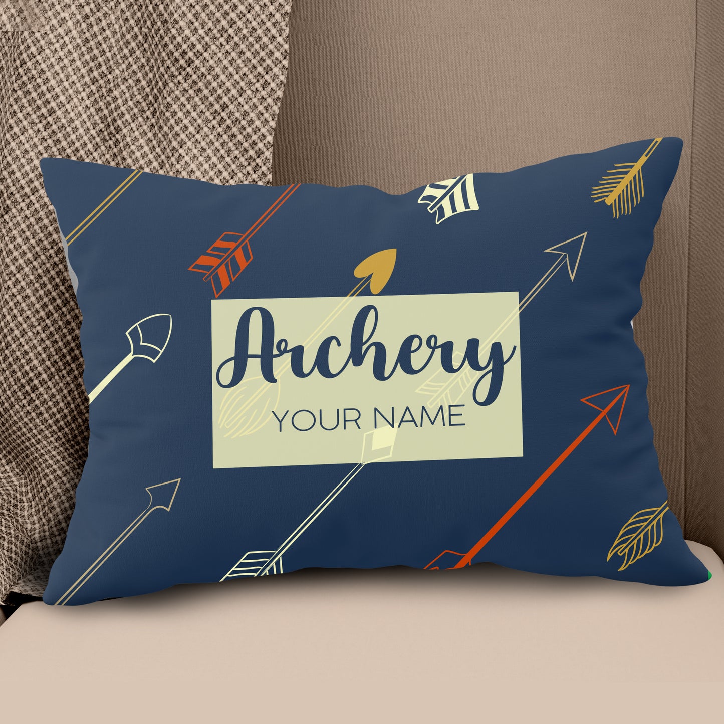 Personalized Arrow Archery Pillow Custom Throw Pillow Best Archery Gifts VHM0845