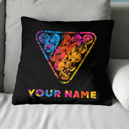 Billiard Paint Color Pool Balls Pillow Custom Pillow Best Billiard Gifts VHM0832