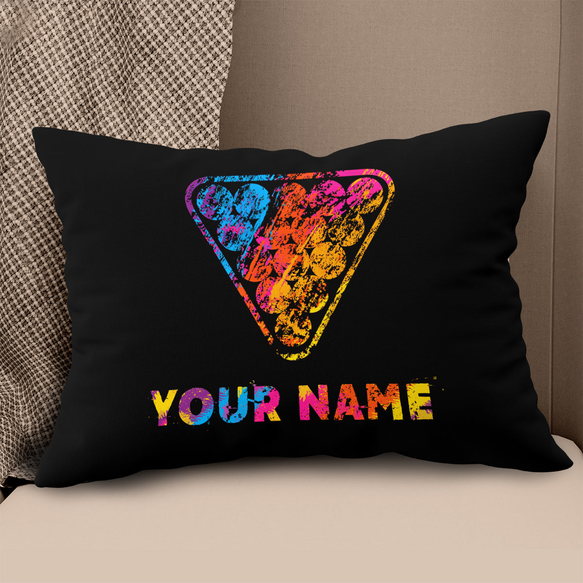 Billiard Paint Color Pool Balls Pillow Custom Pillow Best Billiard Gifts VHM0832