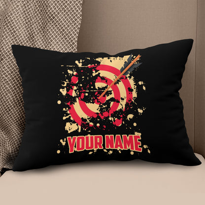 Personalized Red Target Archery Pillows Custom Name Pillow Archery Gifts VHM0837