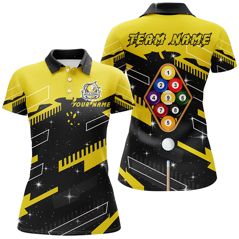 Personalized 9 Ball Pool Jerseys Billiard Polo Shirts For Women Custom 9 Ball Team Shirts TDM0467