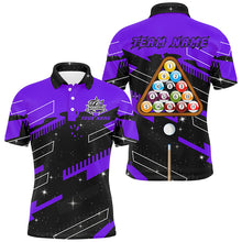 Load image into Gallery viewer, Personalized Purple 8 Ball Pool Jerseys Billiard Shirts For Men Custom 8 Ball Billiard Team Shirts TDM1963