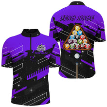 Load image into Gallery viewer, Personalized Purple 8 Ball Pool Jerseys Billiard Shirts For Men Custom 8 Ball Billiard Team Shirts TDM1963