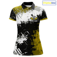 Load image into Gallery viewer, Custom Yellow Grunge Dart Shirt With Pocket Option For Women, Dart Team Jersey TDM5888