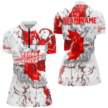 Load image into Gallery viewer, Customized Darts Pattern Grunge Canada Flag Smoke Women Darts Shirts Custom Patriotic Darts Jersey TDM1589