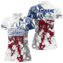 Load image into Gallery viewer, Customized Darts Pattern Grunge Texas Flag Smoke Women Darts Shirts Custom Patriotic Darts Jersey TDM1590