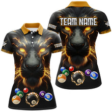 Load image into Gallery viewer, Personalized Lion Billiard Shirts For Women Custom 3D Printed Billiard Balls Team Jerseys Uniform TDM2178