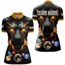Load image into Gallery viewer, Personalized Lion Billiard Shirts For Women Custom 3D Printed Billiard Balls Team Jerseys Uniform TDM2178