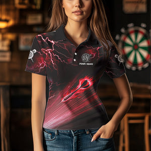 Red Thunder Lightning Custom Cobra Snake Women Dart Shirts Best Dart Jerseys Dart Team Shirts TDM3394