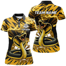 Load image into Gallery viewer, Personalized Yellow Black Snakes 3D Printed Darts Shirts For Women, Thunder Lightning Darts Jerseys TDM2185