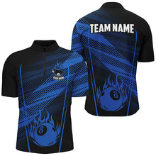 Load image into Gallery viewer, Personalized Blue Jerseys 8 Ball Billiard Shirts For Men Custom Billiard 8 Ball Pool Team Shirts TDM2000