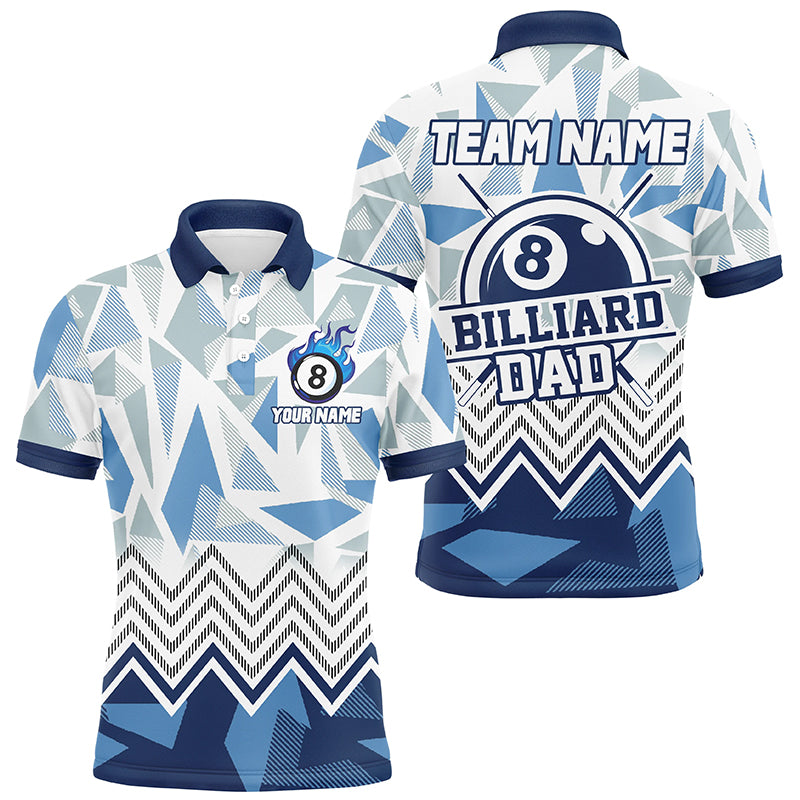 Personalized Multi-Color Billiard Dad Shirts Jerseys Custom Billiard Personal Father's Day Gifts TDM1609