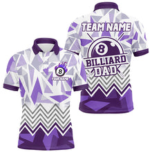 Load image into Gallery viewer, Personalized Multi-Color Billiard Dad Shirts Jerseys Custom Billiard Personal Father&#39;s Day Gifts TDM1609