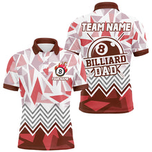 Load image into Gallery viewer, Personalized Multi-Color Billiard Dad Shirts Jerseys Custom Billiard Personal Father&#39;s Day Gifts TDM1609