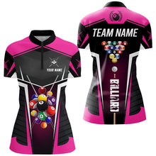 Load image into Gallery viewer, Personalized Pink Jerseys Billiard Balls Shirts For Women Custom 3D Billiard Pool League Shirts TDM1833