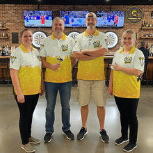 Load image into Gallery viewer, Personalized Yellow Funny Beer Darts Shirt For Women Custom Darts Jersey Team Polo &amp; 1/4 Zip TDM5508