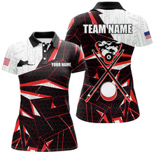 Load image into Gallery viewer, Best Billiard Jerseys For Women Custom Polo &amp; 1/4 Zip Shirts, Billiard Tournament Team Shirts | Red TDM2545