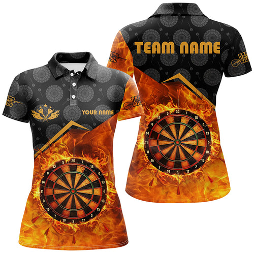 Personalized Darts Fire Flame 3D Printed Women Darts Shirts Custom Darts Board Jerseys Attire TDM1862