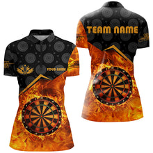 Load image into Gallery viewer, Personalized Darts Fire Flame 3D Printed Women Darts Shirts Custom Darts Board Jerseys Attire TDM1862