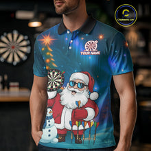 Load image into Gallery viewer, Funny Santa Christmas Darts Shirt For Men Custom Xmas Dart Jerseys, Gifts For Darts Player TDM5272