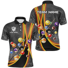 Load image into Gallery viewer, Personalized Grey Grunge Billiard Shirts For Men Custom 3D Billiard 8 Ball Pool Jerseys |Purple TDM2301