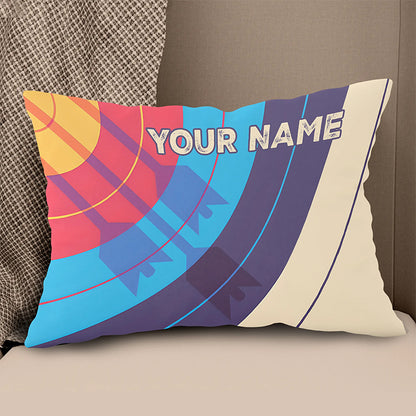 Archery Target Arrow Shadow Pillows Custom Throw Pillows Archery Gifts TDM0800