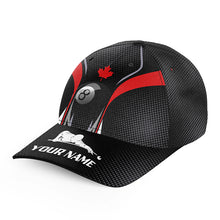 Load image into Gallery viewer, 8 Ball Billiard Canadian Flag Personalized Billiard Top Hats, Best Custom Patriotic Billiard Gifts Caps TDM0404