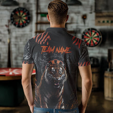 Load image into Gallery viewer, Personalized Tiger Darts Shirt With Pocket Option For Men, Darts Team Jersey TDM3621