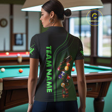 Load image into Gallery viewer, Funny DNA Wine Billiard Shirt For Women Custom Pool Team Shirts, Billiard Jersey Polo &amp; Zip |Green TDM5283